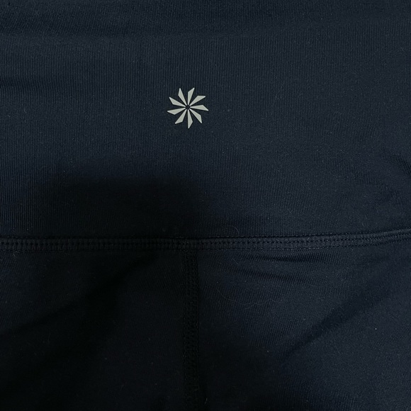 Athleta Navy Floral Chaturanga Legging Mesh Insert Small - Picture 7 of 7